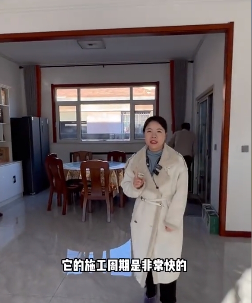 農(nóng)村輕鋼別墅一層案例