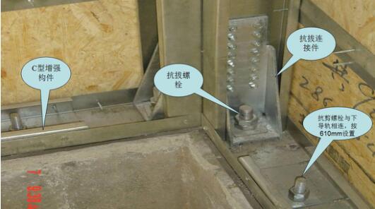 墻體與地基的連接處，進(jìn)行抗剪抗拔處理，這也是抗震防風(fēng)的主要原理